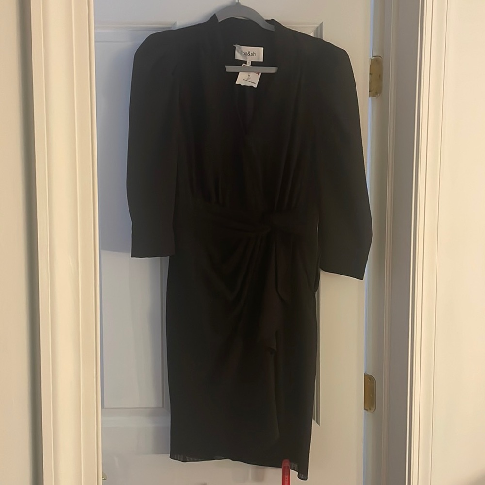 Ba&sh 3/4 Sleeve Crepe Dress